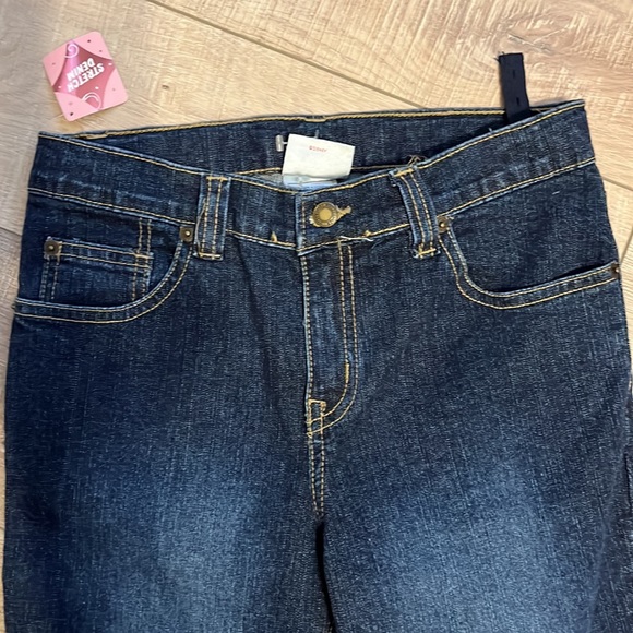 Disney Store exclusive girls flare jeans gold Minnie Mouse adjustable waist 12 - Picture 3 of 13